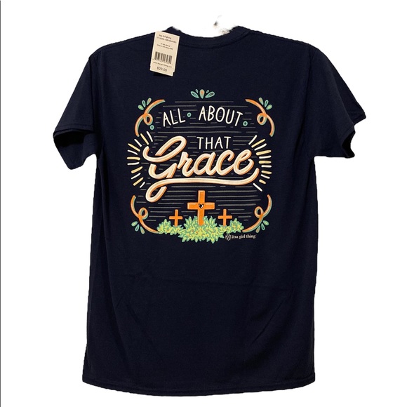 It’sa girl things tee navy blue size medium - Picture 3 of 3